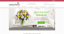 Desktop Screenshot of oakleafflorist.com