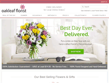 Tablet Screenshot of oakleafflorist.com